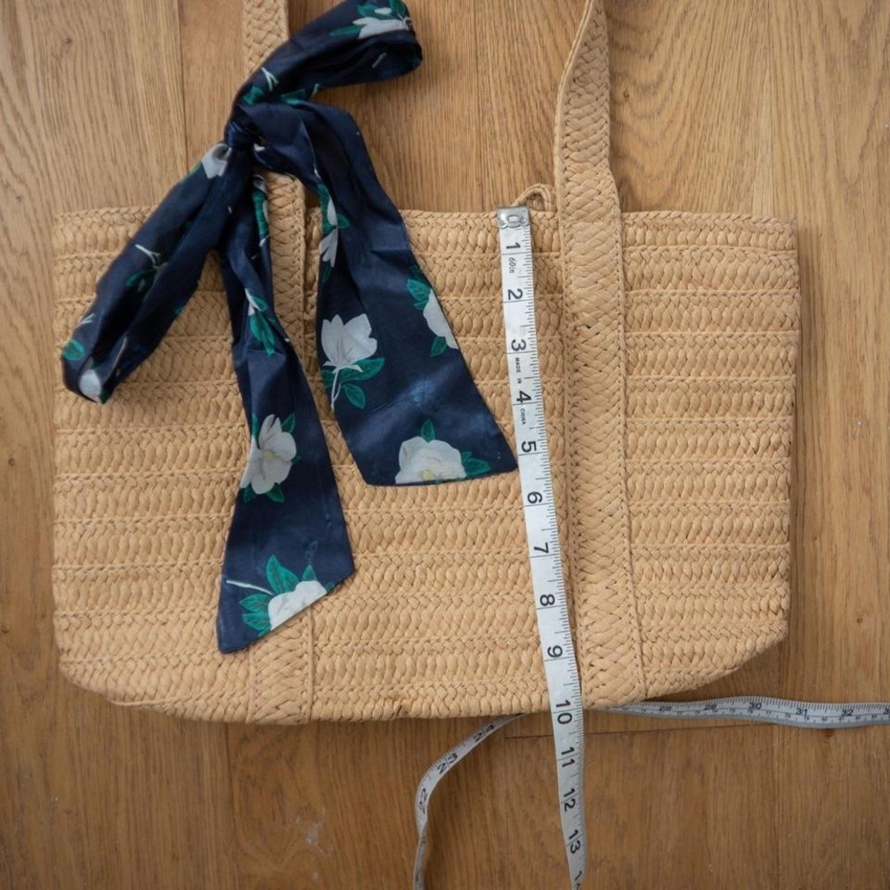 Draper James Straw Tote with Scarf - Picture 6 of 6